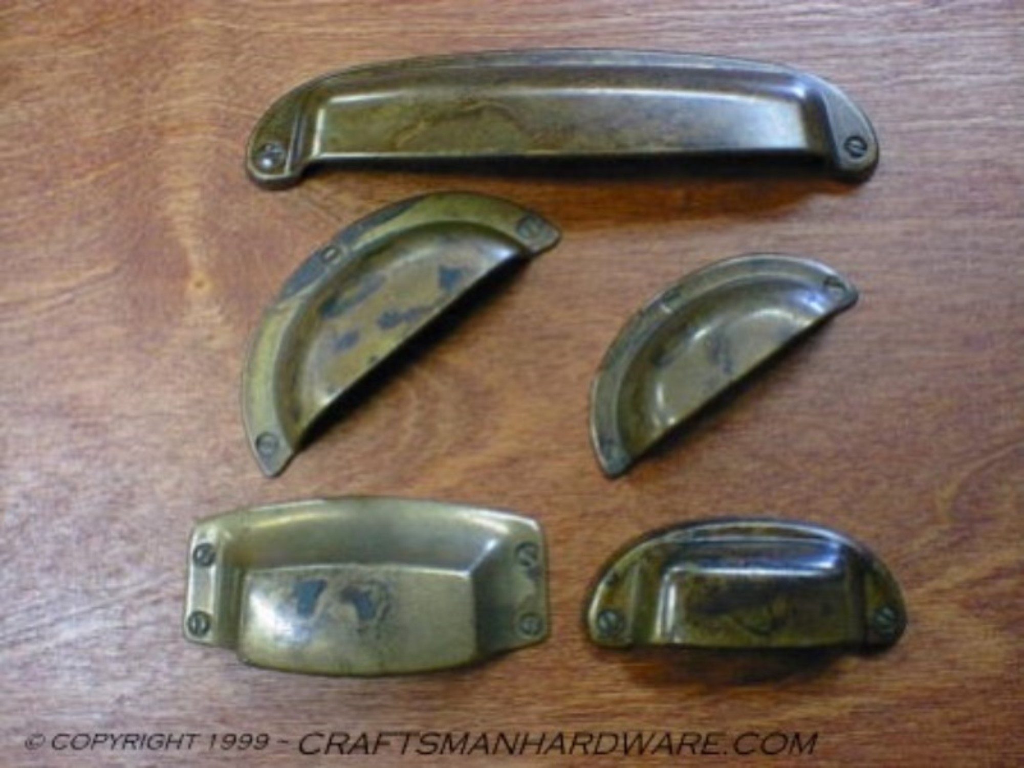 hardware pulls | furniture pulls old brass finish finger pulls Craftsmanhardware.com